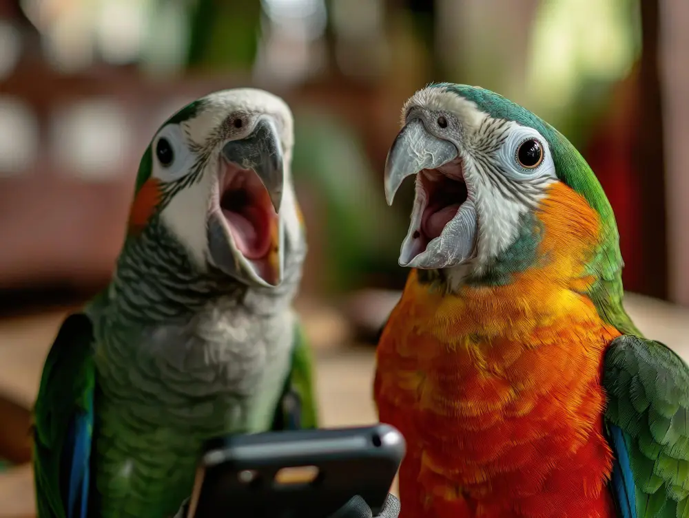 why parrots scream a lot